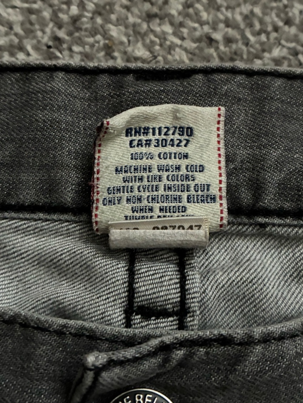 Y2K Vintage True Religion Gray Slim Bootcut Jeans with Subtle Fading - Picture 4 of 7